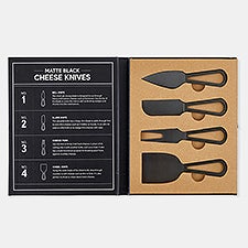 Matte Black Cheese Knives Set     - 48954