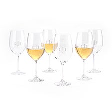 Etched Lenox Tuscany White Wine Glass Set   - 49224