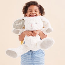 Simply Sweet Personalized Large White Plush Bunny   - 49325