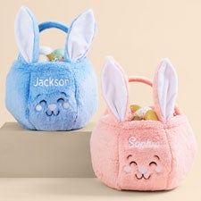 Bunny Ears Embroidered Plush Easter Treat Bag  - 49413