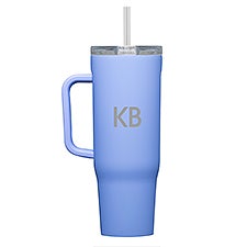 Engraved Corkcicle Monogram 40oz Cruiser in Periwinkle  - 50217