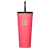 Engraved Corkcicle Monogram 24oz Cold Cup with Straw in Paradise Punch    - 50230