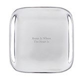 Engraved Nambé Medium 9" Square Platter   - 50485