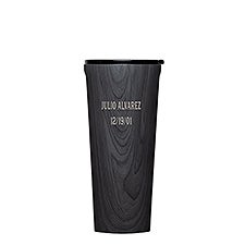 Engraved Corkcicle 24oz Large Tumbler in Burnt Wood    - 50603