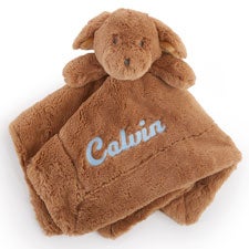 Embroidered Puppy Stuffed Animal Lovey   - 50640