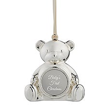 Engraved Teddy Bear Locket Ornament   - 51144