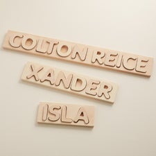 Personalized Wood Name Puzzles - Natural - 51269D