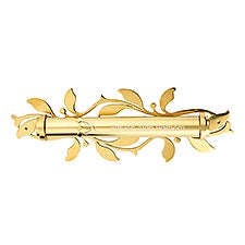 Engraved Gold Vine Mezuzah - 51295