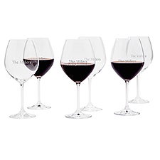 Etched Lenox Tuscany Red Wine Glass Set - 51296