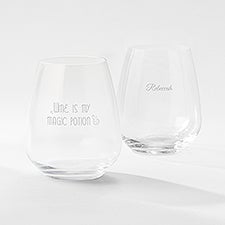 Engraved Magic Potion Atelier Stemless Wine Glass   - 51614