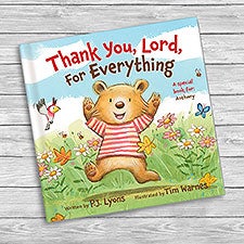 Thank You, Lord, For Everything Personalized Story Book  - 51747D