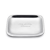 Engraved Nambé Small Square Accent Tray  - 51786