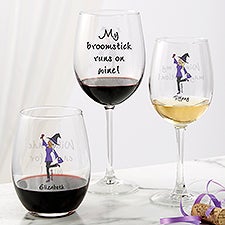 Halloween philoSophie's® Personalized Wine Glasses - 51797