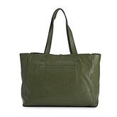 Vera Bradley Leather Hathaway Tote in Bronze Green   - 52109