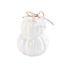 Ceramic Pumpkin Light-Up Sitter for Serveware   - 52215