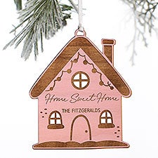 Kittenish Engraved Wood Holiday Home Ornament - 52252