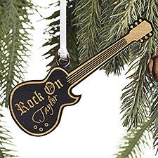 Kittenish Engraved Wood Guitar Ornaments   - 52254