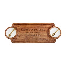 Engraved Wood and Enamel Dip Board Set     - 52262