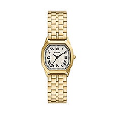 Engraved Fossil Harlow Gold-Tone Watch     - 52444