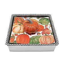 Mariposa Orange Pumpkin Napkin Weight   - 52532