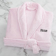 Kittenish Pink Fleece Robe - 52540