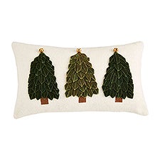 Lumbar Velvet Ribbon Tree Pillow - 9 x 16"      - 52571