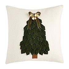 Square Velvet Ribbon Tree Pillow - 18 x 18"      - 52572