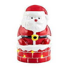 Ceramic Musical Santa Light Up Sitter  - 52579