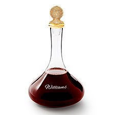 Etched Pave Golden Decanter   - 52705