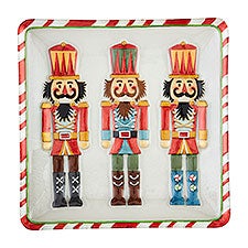 Nutcracker Glass Serving Platter  - 52709