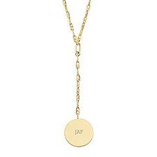 Engraved Fossil Gold-Tone Lariat Y-Necklace - 52892