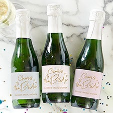 Kittenish Cheers to the Bride Personalized Bottle Labels   - 53360