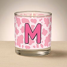 Kittenish Personalized Cowgirl Chic Glass Candle   - 53424