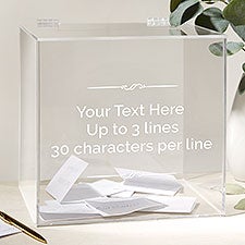 Kittenish Write Your Own Personalized Acrylic Card Box  - 53438