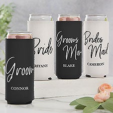 Kittenish Wedding Party Personalized Slim Can Cooler   - 53494