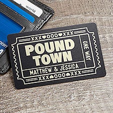 Kittenish Pound Town Personalized Metal Wallet Card   - 53520