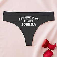 Kittenish Property Of Personalized Thong   - 53523