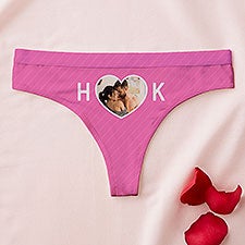 Kittenish You & I Personalized Photo Thong   - 53526