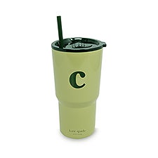 Kate Spade Initial Travel Cup with Straw - C  - 53616