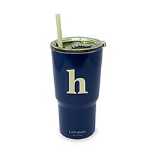 Kate Spade Initial Travel Cup with Straw - H     - 53685