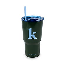 Kate Spade Initial Travel Cup with Straw - K   - 53688