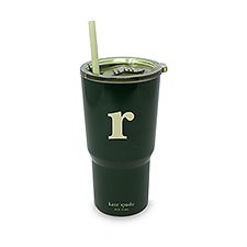 Kate Spade Initial Travel Cup with Straw - R   - 53692