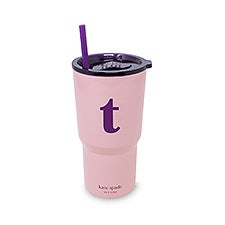 Kate Spade Initial Travel Cup with Straw -T  - 53694