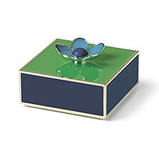 Kate Spade Pop Floral Jewelry Box in Green & Navy   - 53751