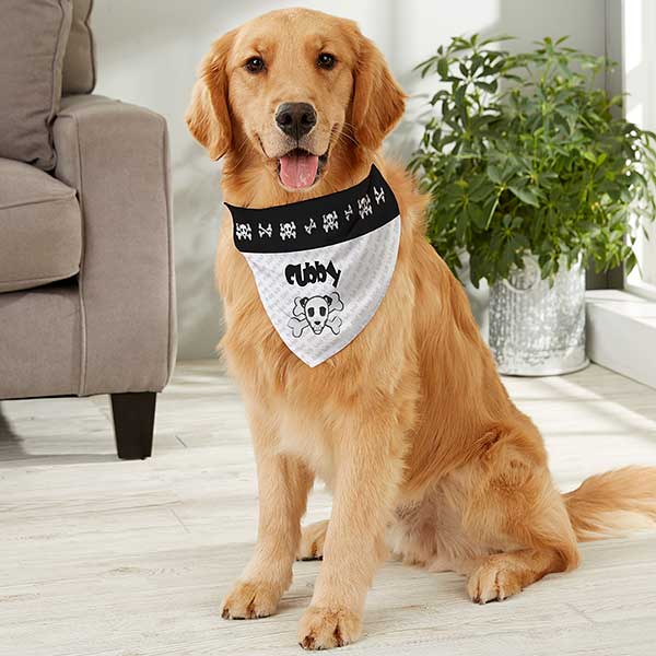 Personalized Dog Bandanas - Bad To The Bone - 10231