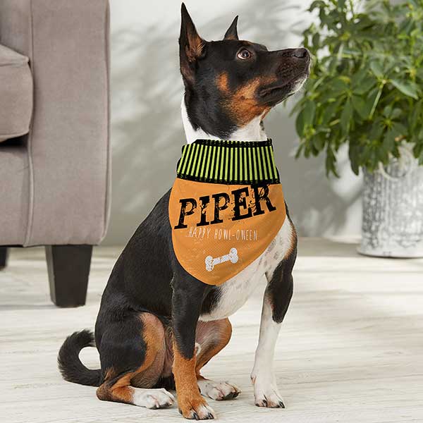 Personalized Dog Bandanas - Happy Halloween - 13461