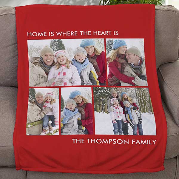 Personalized Fleece Blankets Picture Perfect Single Photo 