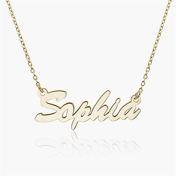 Personalized Name Necklace - Contemporary Script - 16555D