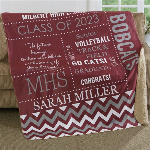 Personalized best sale senior blankets