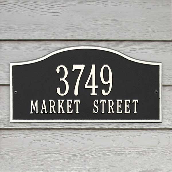 Personalized Home Address Plaque - Rolling Hills - 18036D